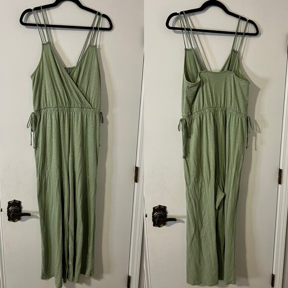 Asos Sage Green Tank Top Jumpsuit Size 8 - Picture 1 of 4